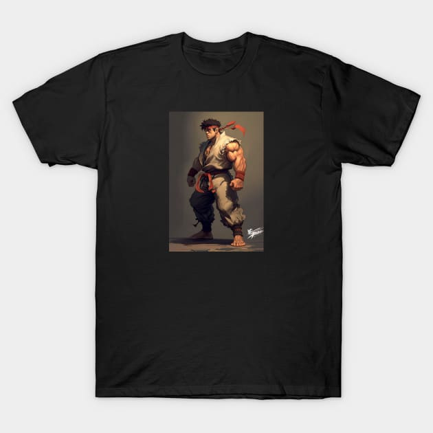 Ryu Street Fighter Original Artwork T-Shirt by Labidabop